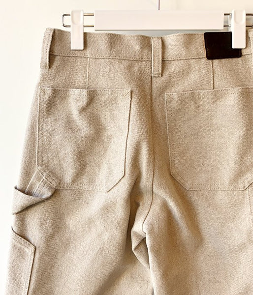 FUMIKA_UCHIDA/CANVAS BONDING PAINTER PANTS(KINARI/WHT)