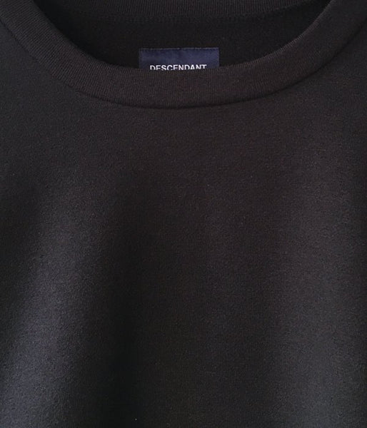 DESCENDANT/BOX CREW NECK SWEATSHIRT (BLACK)