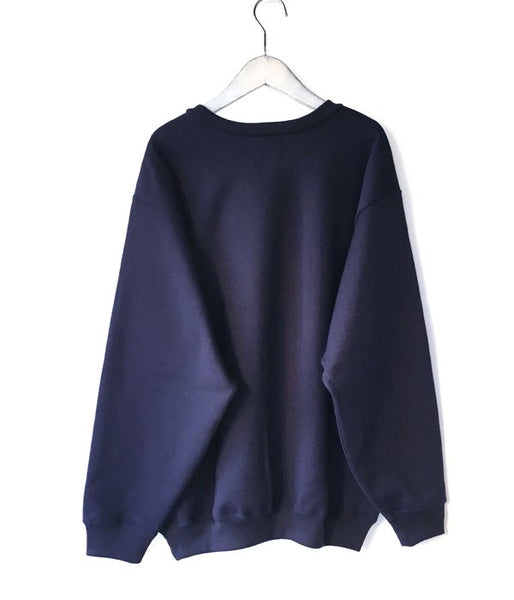 DESCENDANT/BOX CREW NECK SWEATSHIRT (NAVY)