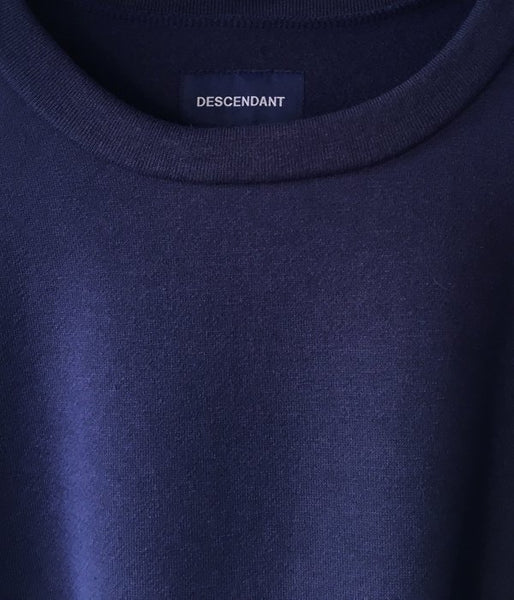 DESCENDANT/BOX CREW NECK SWEATSHIRT (NAVY)
