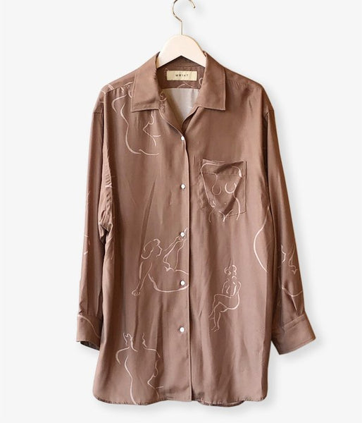 WRYHT/ONE-PIECE COLLAR BLOUSE(DUNE)