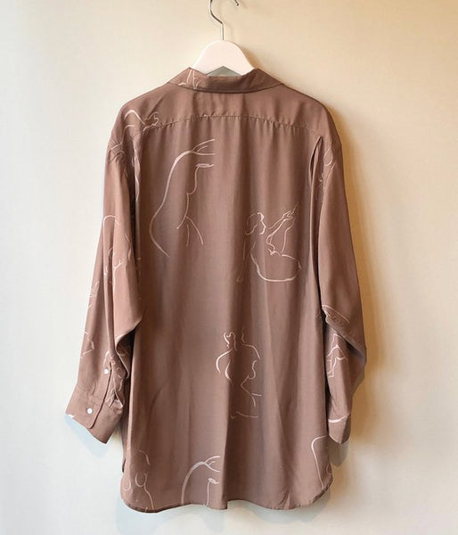 WRYHT/ONE-PIECE COLLAR BLOUSE(DUNE)