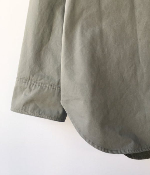 MHL./DRY COTTON POPLIN SHIRT (GREEN)