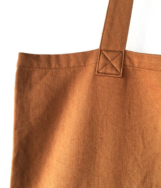 MHL.(エムエイチエル)COLOURED COTTON DRILL TOTE (BROWN)