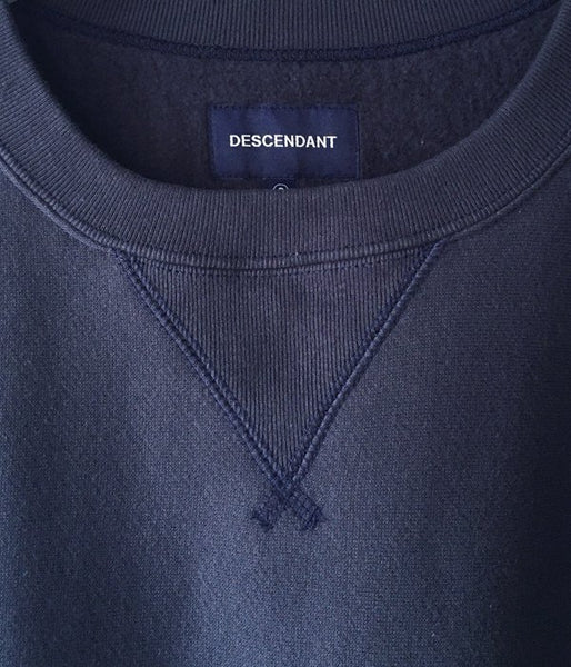 DESCENDANT/PX CREW NECK SWEATSHIRT (NAVY)