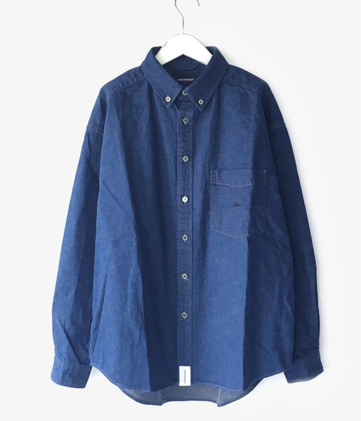 DESCENDANT/ALLEN DENIM SHIRT (INDIGO)