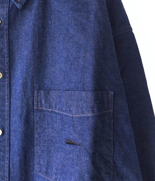 DESCENDANT/ALLEN DENIM SHIRT (INDIGO)