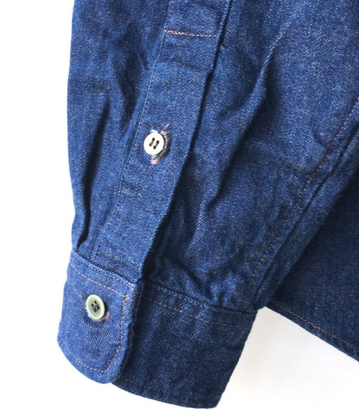 DESCENDANT/ALLEN DENIM SHIRT (INDIGO)
