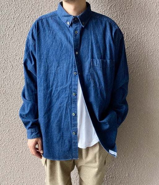 DESCENDANT/ALLEN DENIM SHIRT (INDIGO)