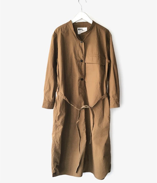 MHL./DRY COTTON POPLIN OP (BROWN)