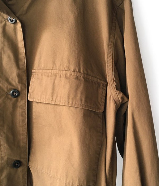 MHL./DRY COTTON POPLIN OP (BROWN)