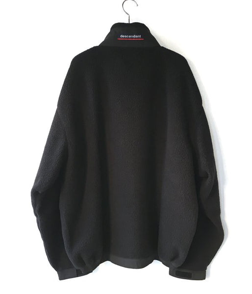 DESCENDANT/BOMBAY FLEECE ZIP CARDIGAN (BLACK)