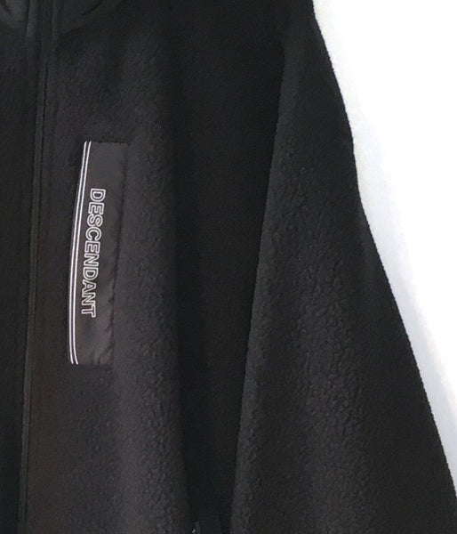 DESCENDANT/BOMBAY FLEECE ZIP CARDIGAN (BLACK)