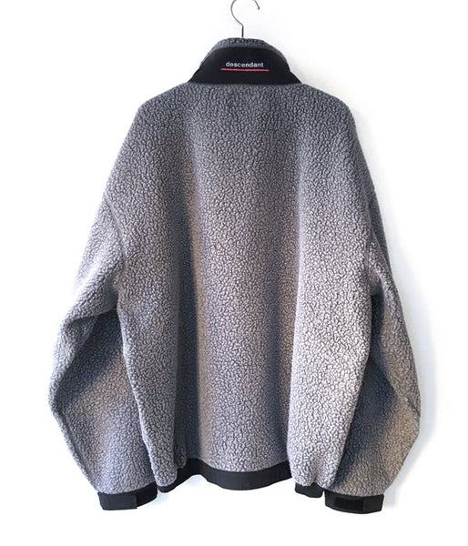 DESCENDANT/BOMBAY FLEECE ZIP CARDIGAN (GRAY)
