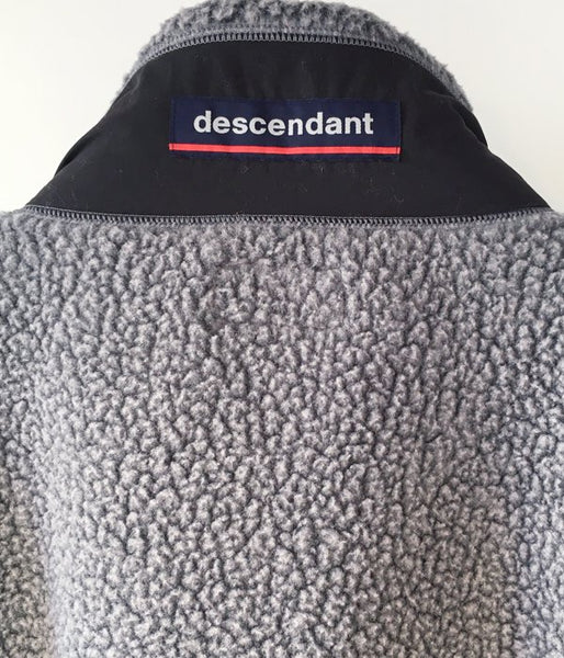 DESCENDANT/BOMBAY FLEECE ZIP CARDIGAN (GRAY)