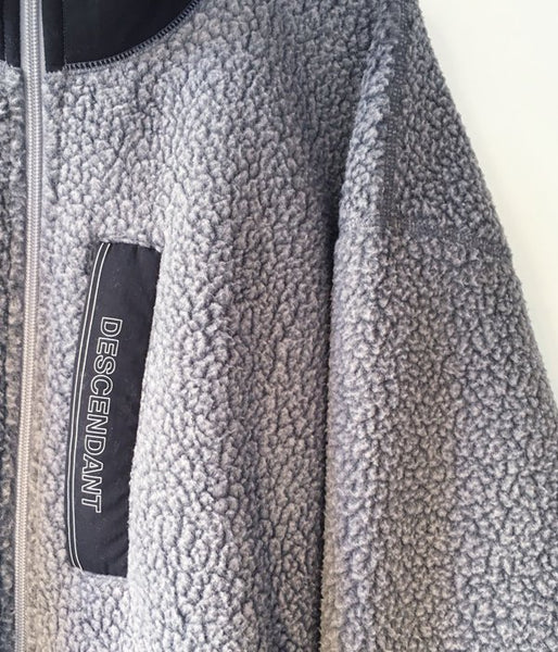 DESCENDANT/BOMBAY FLEECE ZIP CARDIGAN (GRAY)