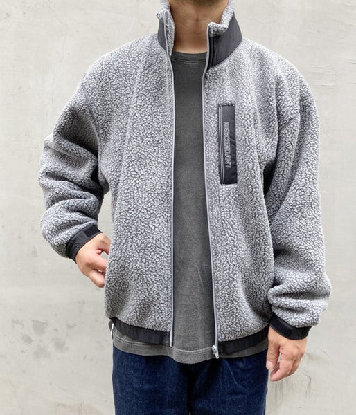 DESCENDANT/BOMBAY FLEECE ZIP CARDIGAN (GRAY)
