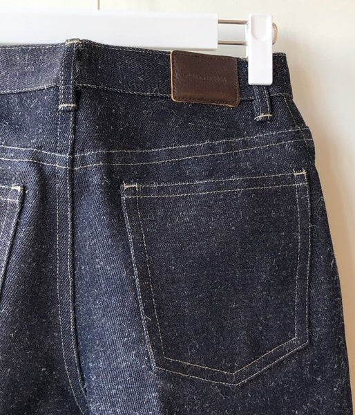 FUMIKA_UCHIDA/DENIM BONDING WIDE STRAIGHT PANTS(INDIGO/BLK)