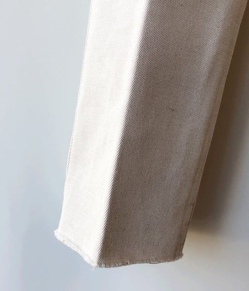 FUMIKA_UCHIDA/DENIM BONDING WIDE STRAIGHT PANTS(NATURAL/WHT)