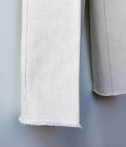 FUMIKA_UCHIDA/DENIM BONDING WIDE STRAIGHT PANTS(NATURAL/WHT)