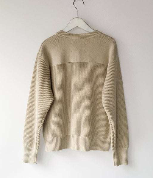 MHL./ROUGH COTTON CARDIGAN (OFF WHITE)