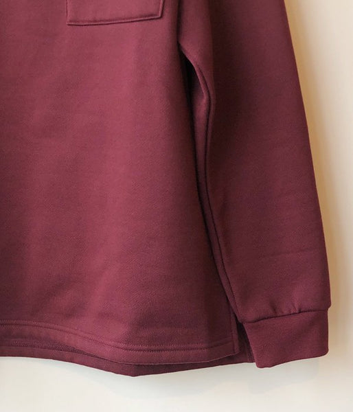 PHEENY/POCKET LONG SLEEVE T(BURGUNDY)