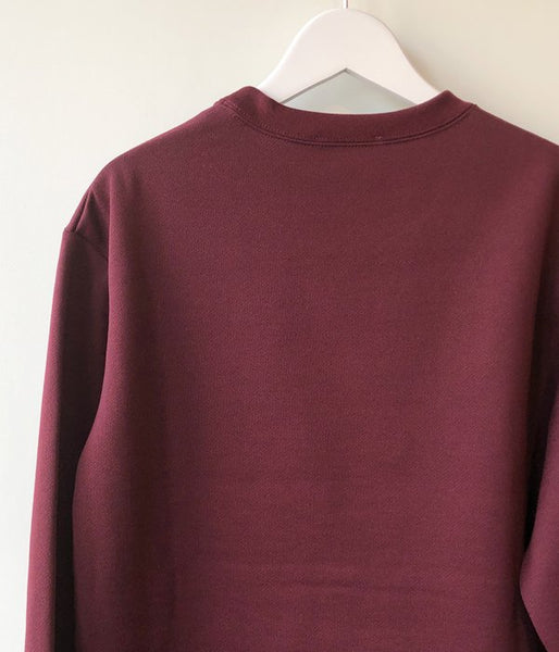 PHEENY/POCKET LONG SLEEVE T(BURGUNDY)