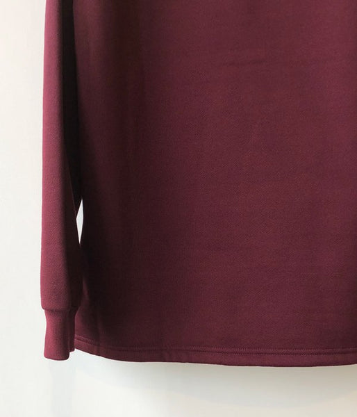 PHEENY/POCKET LONG SLEEVE T(BURGUNDY)