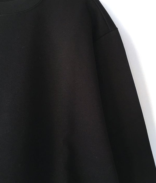 DIGAWEL/DOUBLE KNIT L/S (BLACK)