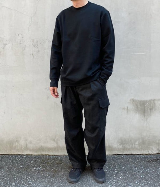 DIGAWEL/DOUBLE KNIT L/S (BLACK)