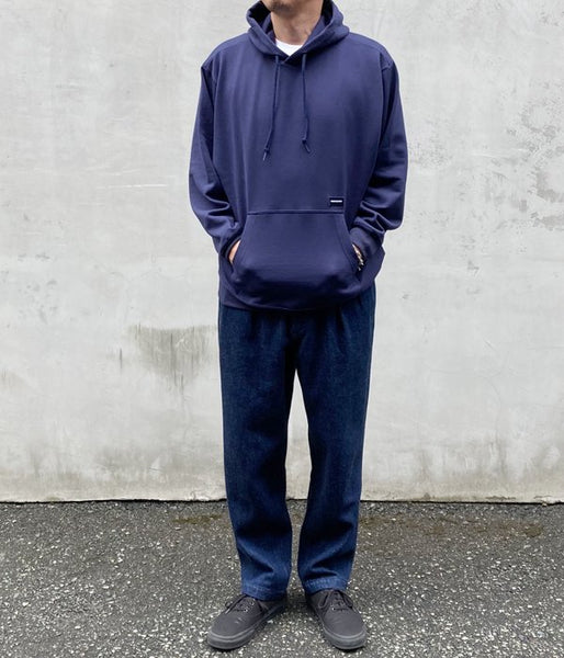 DESCENDANT/BOX HOODED SWEATSHIRT (NAVY)
