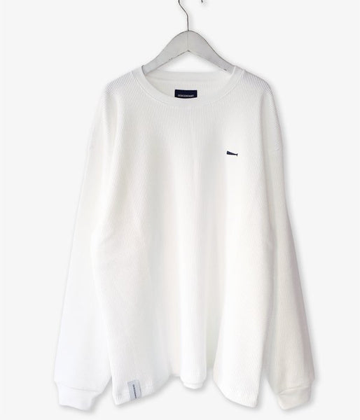 DESCENDANT/GAUFRE CREW NECK LS (WHITE)