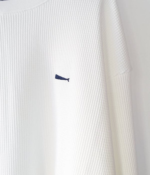 DESCENDANT/GAUFRE CREW NECK LS (WHITE)