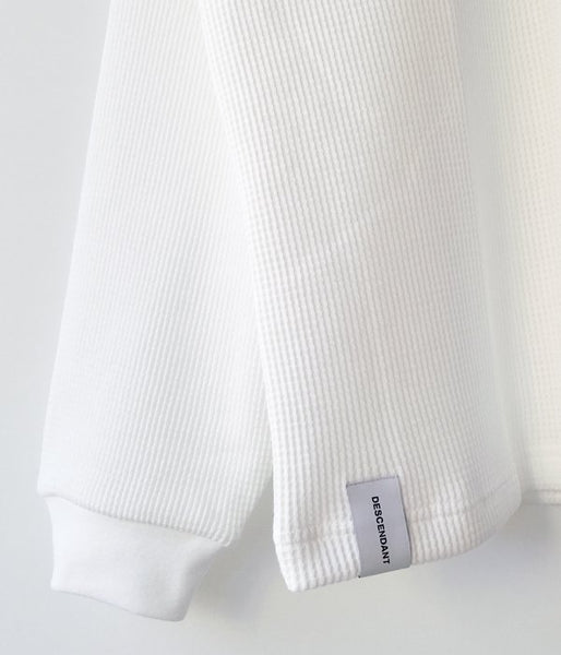 DESCENDANT/GAUFRE CREW NECK LS (WHITE)