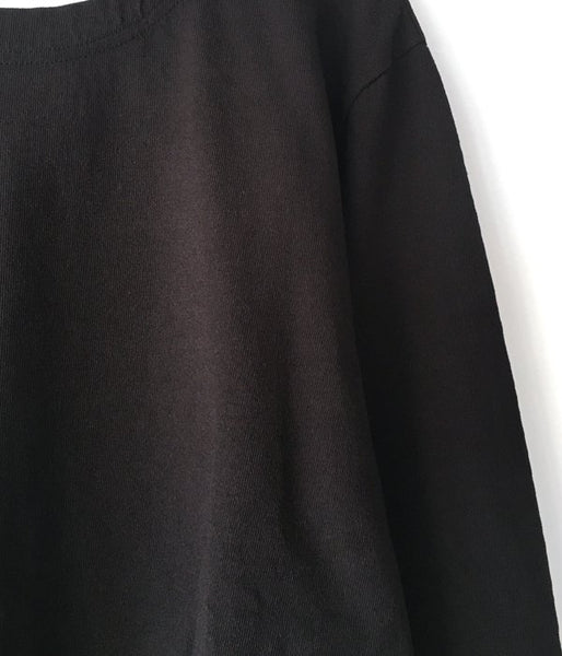 MHL./DRY COTTON JERSEY LS (BLACK)
