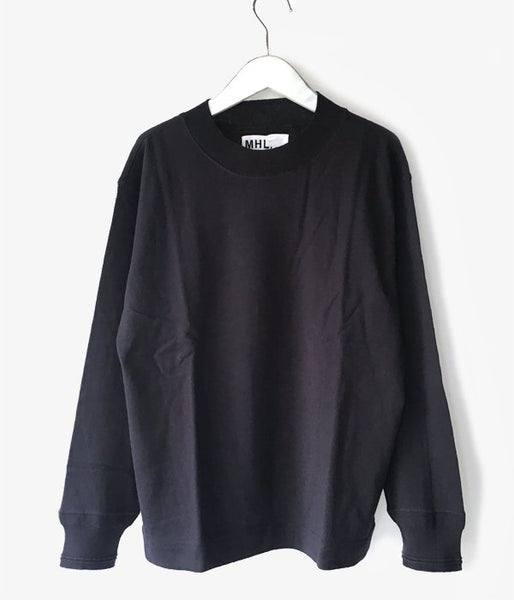 MHL./ROUGH COTTON JERSEY LS (NAVY)