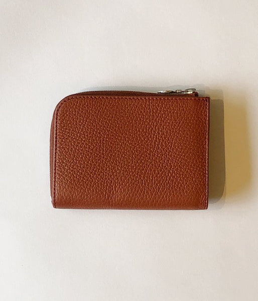 Aeta/PEBBLE GRAIN LEATHER WALLET TypeB(BRICK)