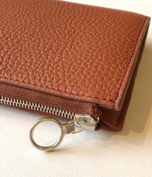 Aeta/PEBBLE GRAIN LEATHER WALLET TypeB(BRICK)
