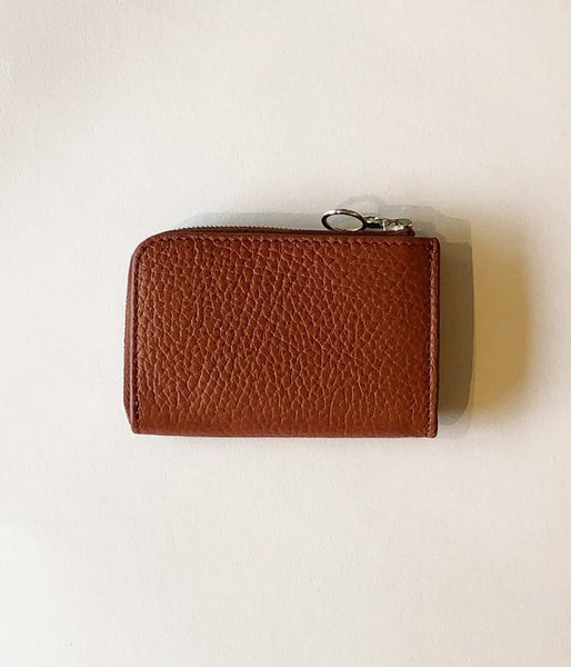 Aeta/PEBBLE GRAIN LEATHER COIN CASE(BRICK)