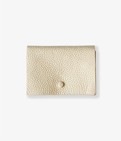 Aeta/PEBBLE GRAIN LEATHER CARD CASE(IVORY)