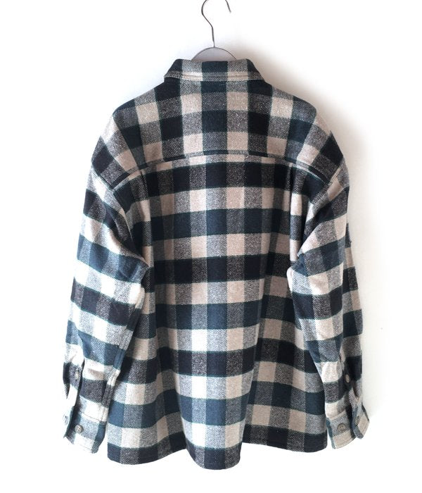 DESCENDANT/VANING CHECK LS SHIRT (NAVY)