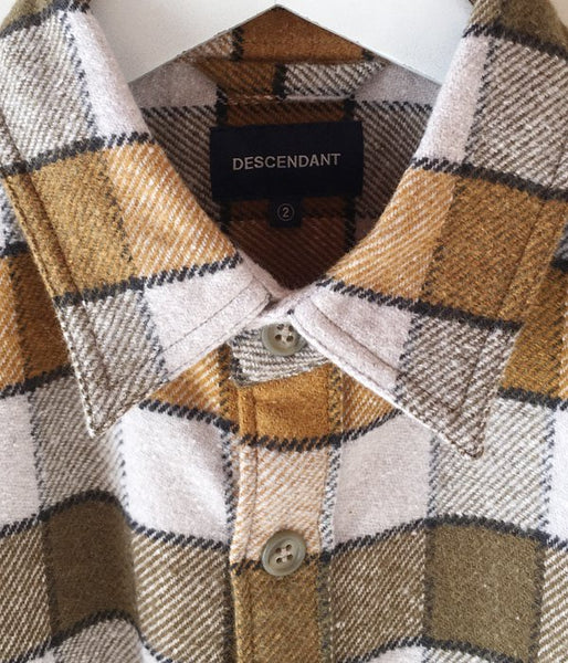DESCENDANT/VANING CHECK LS SHIRT (BROWN)