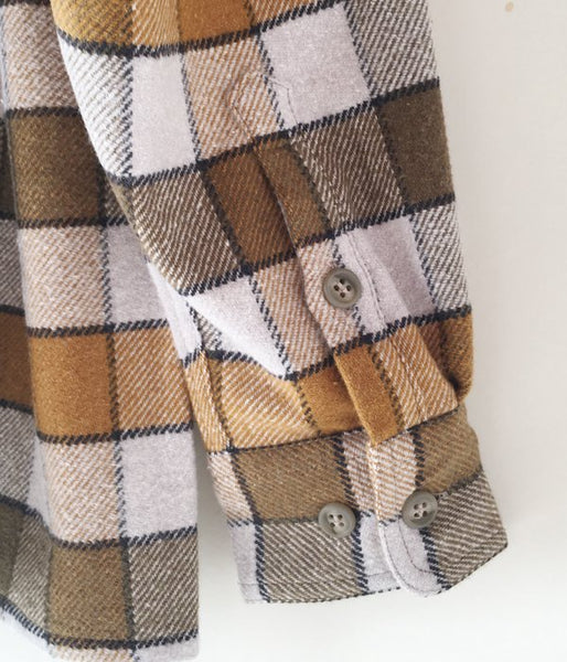 DESCENDANT/VANING CHECK LS SHIRT (BROWN)