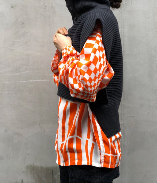 FUMIKA_UCHIDA/PULL HIGH-NECK BIB SWEATER (CHLBRW)