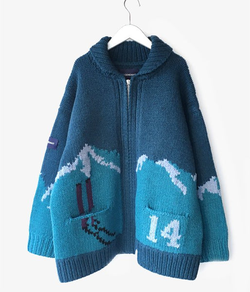 DESCENDANT/SKI COWICHAN KNIT (BLUE)