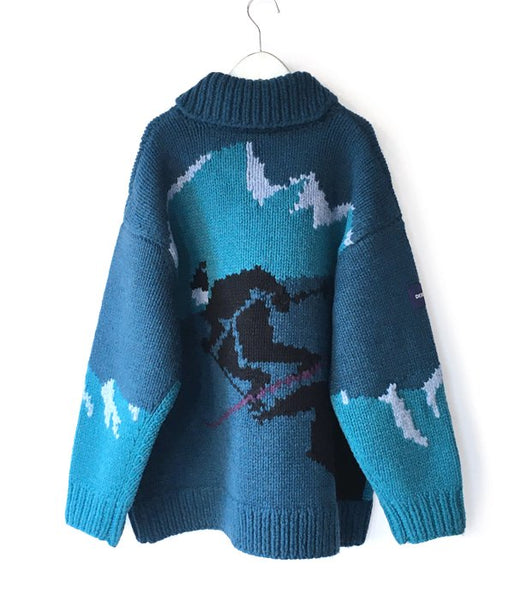 DESCENDANT/SKI COWICHAN KNIT (BLUE)