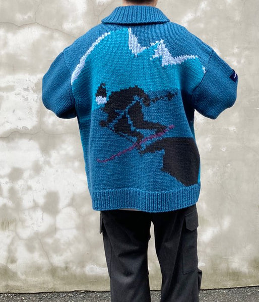 DESCENDANT/SKI COWICHAN KNIT (BLUE)