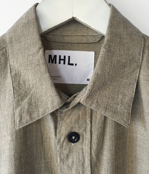 MHL./VINTAGE COTTON WOOL SHIRT (BASIC)