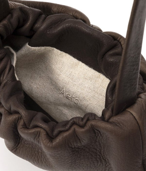 Aeta/DEER LEATHER SHOULDER S (DARK BROWN)