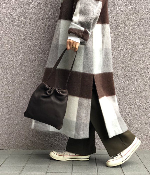Aeta/DEER LEATHER SHOULDER S (DARK BROWN)